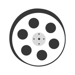 Poster - tape reel film icon vector illustration design