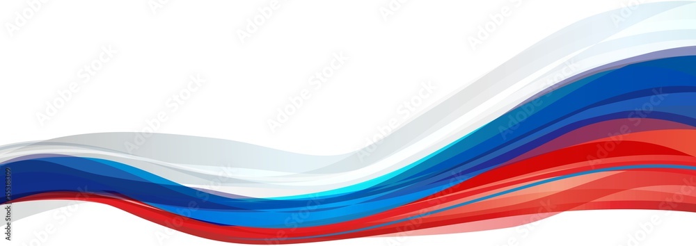 Flag of Russia, white blue red flag Russia - obrazy, fototapety, plakaty 
