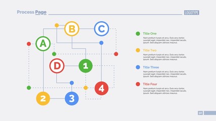 Sticker - Labyrinth Flowchart Slide Template