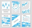 © happyvector071 - Abstract vector layout background set. For art template design, list, front page, mockup brochure theme style, banner, idea, cover, booklet, print, flyer, book, blank, card, ad, sign, sheet,, a4