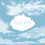 Fototapeta Do pokoju - Abstract background of the cloudy blue sky
