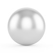 © julien - 3d silver sphere on white background