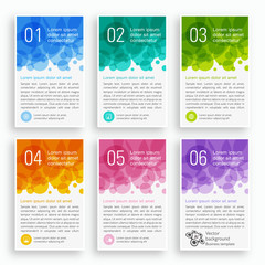 Canvas Print - Infographics Web Banner & Label Design 