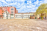 Fototapeta Psy - Venice scenic old streets. Italian Lagoon