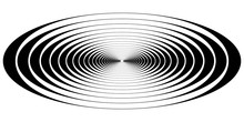 Concentric Circle Oval Resonance Waves