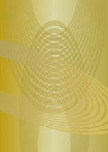 Abstract Vertical Background With Uneven Distributed Yellow Oval Elements In Surrealist Style, Low Contrasting Overlay Template