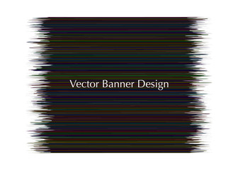 black background banner for web design. vector illustration.