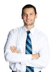  Businessman, isolated on white background