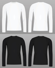 Long sleeve t shirt template