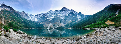 Obrazy Rysy  polish-tatra-mountains-morskie-oko-lake