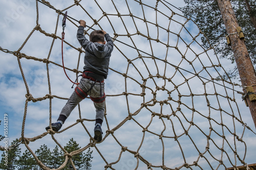 rope spider web for climbing