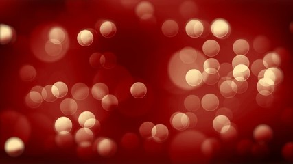 Poster - Red glamour abstract lights bokeh loopable background