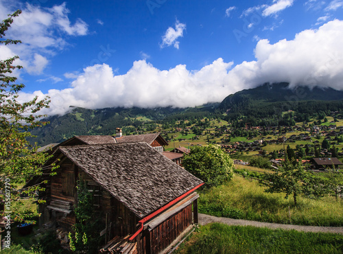 Beautiful Panoramic Postcard View Of Picturesque Rural Mountain