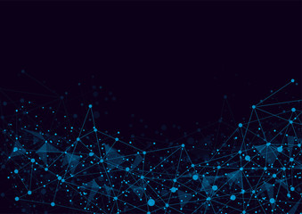 Abstract technology futuristic network