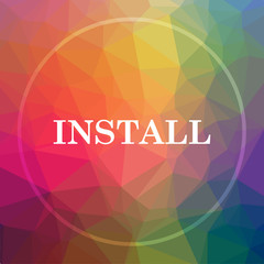 Canvas Print - Install icon