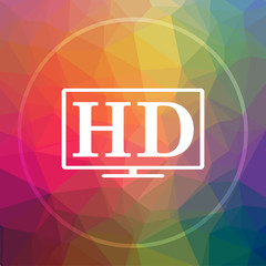 Wall Mural - HD TV icon