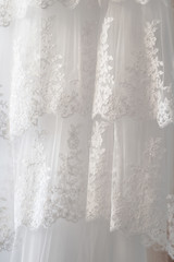 Canvas Print - wedding dress details