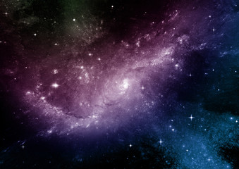 galaxy in a free space