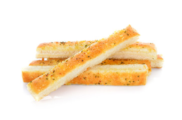 Bread sticks isolated on white background