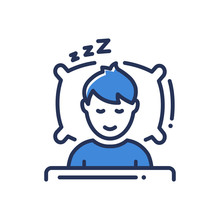 Sleep - Modern Vector Single Line Icon