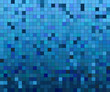 Blue horizontal seamless background. Square tile of blue shades