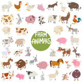 Fototapeta Pokój dzieciecy - farm animal characters big set