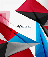 3d triangle polygonal abstract vector