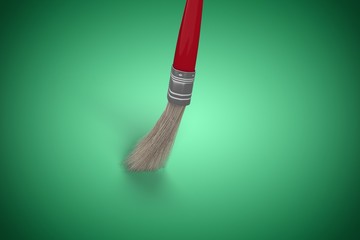 Poster - Composite image of computer generated image of red paintbrush
