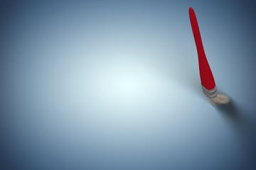 Poster - Composite image of illustration of red paintbrush