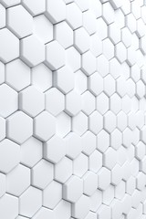 Wall Mural - Abstract background of tile wall. 3D rendering.