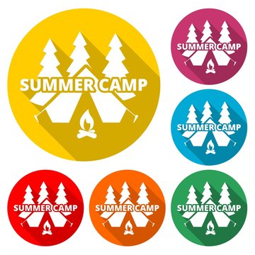 Summer camp sign - Illustration