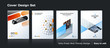 © Diamond Graphics - Abstract vector business template set. Brochure layout, cover mo