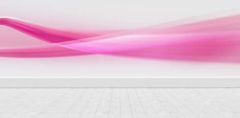 Poster - Composite image of pink lights against white background