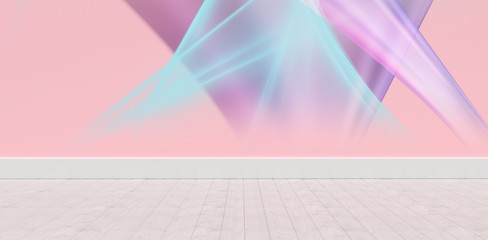 Poster - Composite image of multicolored lights against white background 