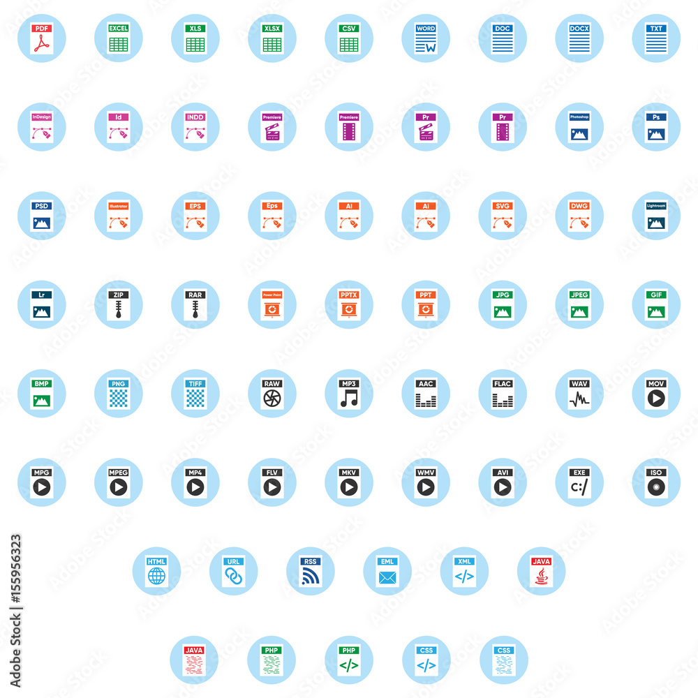Icon Inside File Files & Documents icons inside a circle Stock Photo | Adobe Stock