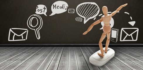 Aufkleber - Composite image of composite image of speech bubbles with text