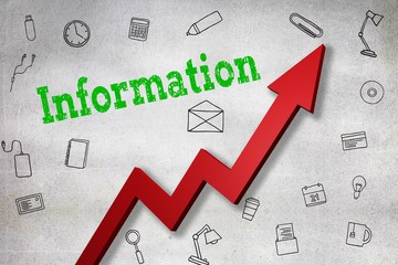 Leinwandbilder - Composite image of close up of information text 