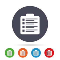 Poster - checklist sign icon. control list symbol.