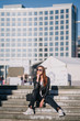 © jon11 - Young beautiful in a city,thoughtful
