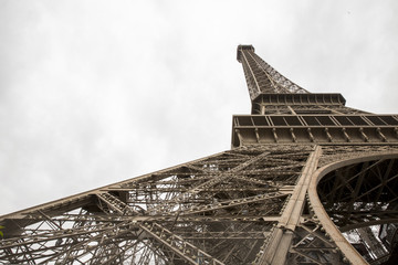 Wall Mural - Eiffel Tower looking up