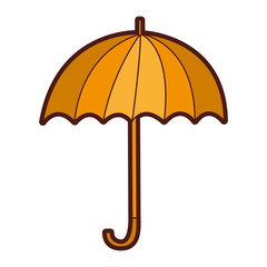 Poster - umbrella accessory isolated icon vector illustration design