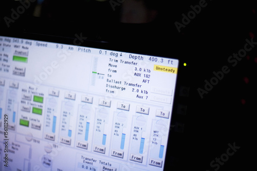 The Depth Is Displayed On A Screen In The Control Room Of