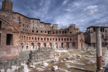 Wall Mural - Trajan's Forum in Rome, Italy