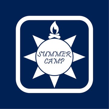 Summer camp, Sun icon
