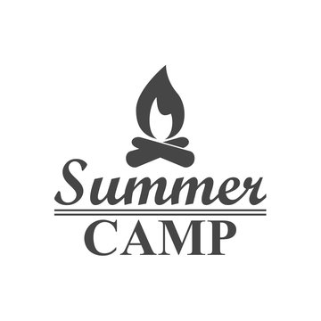 Summer camp sign - Illustration