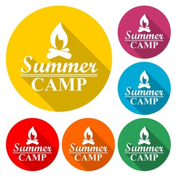 Summer camp sign - Illustration