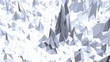 Blue low poly deforming surface as CG background. Blue polygonal geometric deforming environment or pulsating background in cartoon low poly popular modern stylish 3D design.
