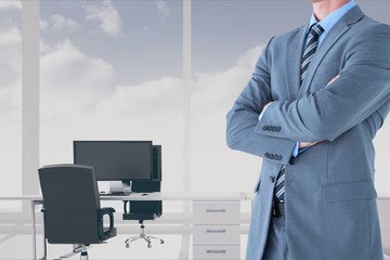 Poster - Part of businessman in his office