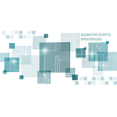 Poster - Square abstract vector transparent background with glitter.