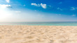 Leinwandbild Motiv Perfect tropical beach landscape. Vacation holidays background 